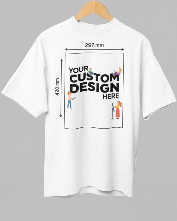 Custom Men’s Oversized Lightweight  Supercombed Premium Cotton T-Shirt  (180 GSM)