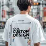 Custom Men’s Oversized Premium Drop-Shoulder Terry Cotton T-Shirt  (210 GSM)
