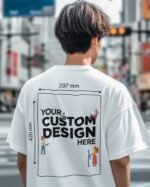 Custom Men’s Oversized Premium Drop-Shoulder Terry Cotton T-Shirt  (210 GSM)