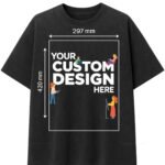 Custom Men’s Ultra Premium Acid Wash Oversized T-Shirt – Black (240 GSM)