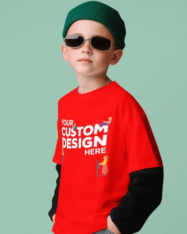 Custom Boys Premium 100% Cotton Round Neck T-Shirt  (180 GSM)