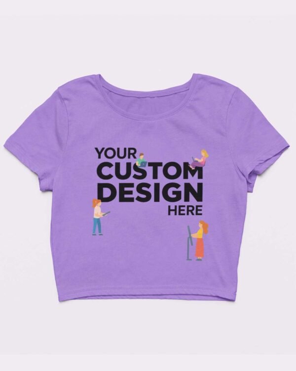 Custom Women’s Premium 100% Cotton Crop Top  (180 GSM)