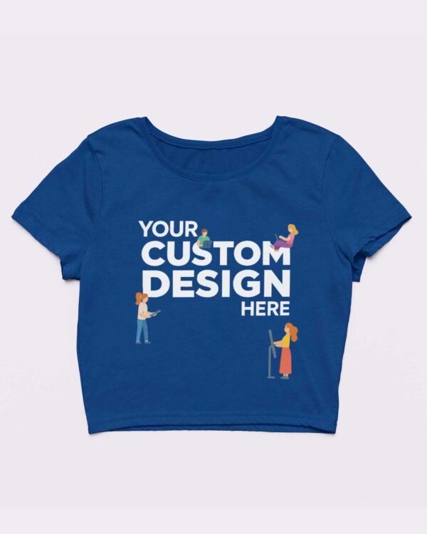 Custom Women’s Ultra Premium 100% Cotton Crop Top  (220–240 GSM)