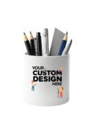 Custom Ceramic Pen Holder – White (11oz) - Image 2