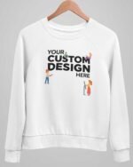 Custom Men’s Premium  Cotton Brushed Loopknit Sweatshirt  (320 GSM) - Image 2