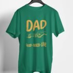 Dad Lead Teach Love Classic Fit T-Shirt - Bottle Green