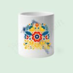 Feather Floral Flower Pot