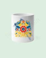 Feather Floral Flower Pot