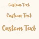 Personalized Text Cutout - MDF