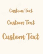 Personalized Text Cutout - MDF
