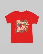 New Year 2026 Floral Kids T-Shirt - Image 4