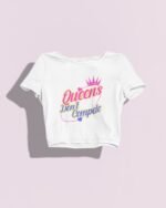 Queens Don't Compete Crop Top - Image 3