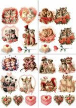 Couple White Vinyl Stickers