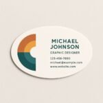Custom Oval Business Card
