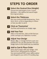 Alphabet Monogram Cutout - MDF - Image 3