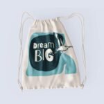 Dream Big Drawstring bag