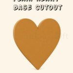 Plain Heart Base Cutout – MDF