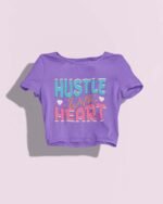 Hustle with Heart  Crop Top - Image 3