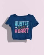 Hustle with Heart  Crop Top - Image 4