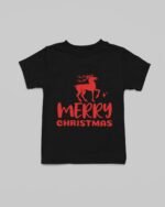 Merry Christmas Raindeer Kids T-Shirt - Image 4