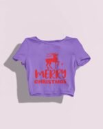 Merry Christmas  Crop Top - Image 2