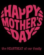 Mother's day Heartbeat Relaxed Fit T-Shirt - Black - Image 2