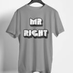 Mr Right Classic Fit T-Shirt - Grey