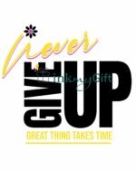 Never Give Up Neon Mug - Image 2