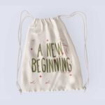 New Beginning Drawstring bag