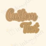 Personalized Name Two Layered  - MDF