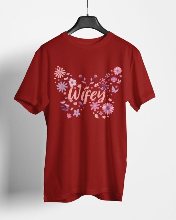 Wifey Relaxed Fit T-Shirt - Maroon