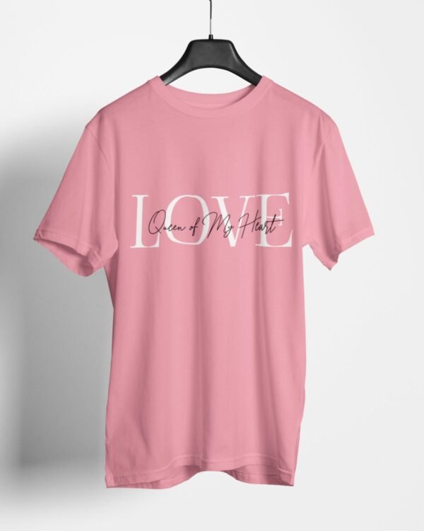 Queen of My Heart Relaxed Fit T-Shirt - Rose Pink