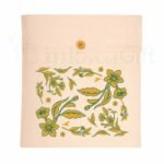 Yellow Floral Saree Sleeve Bag