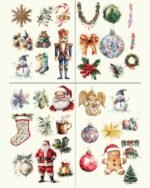 Christmas tree White Vinyl Stickers