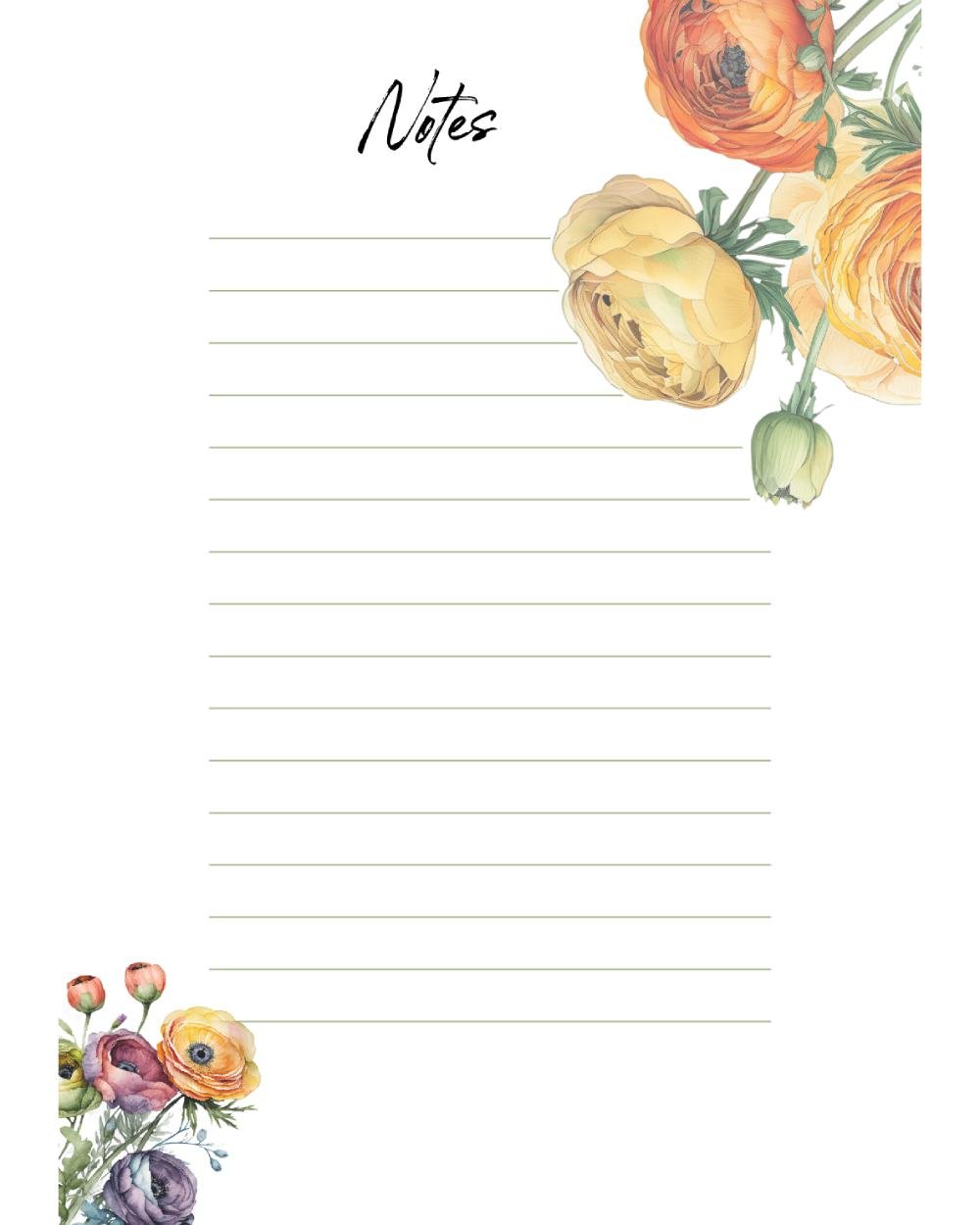 Garden Whispers Notepad Garden Whispers Notepad - Image 1